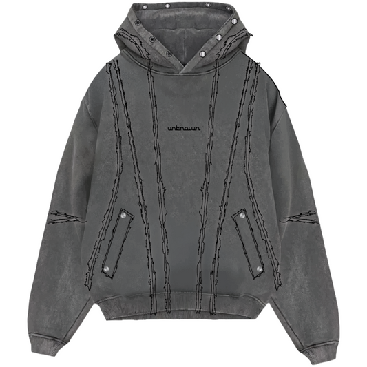 UNKNOWN FLEECE HOODIE - GREY