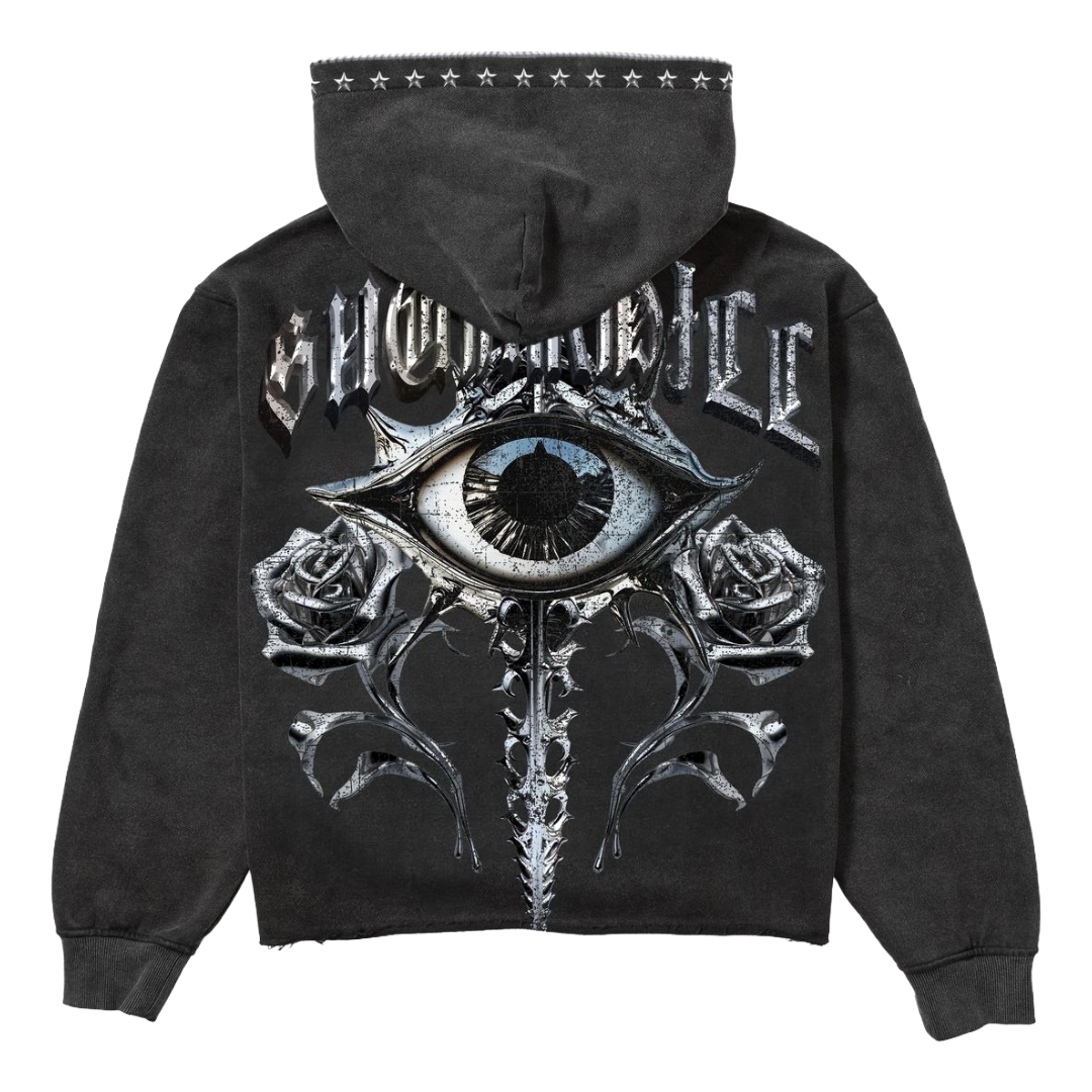 SH “BODY SHOP” ZIP HOODIE (BLACK VINTAGE)