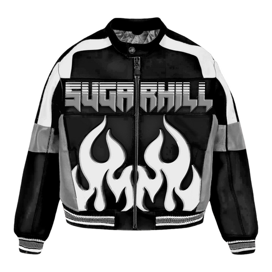 SH "ALCHEMY" RACER JACKET (BLACK/WHITE)