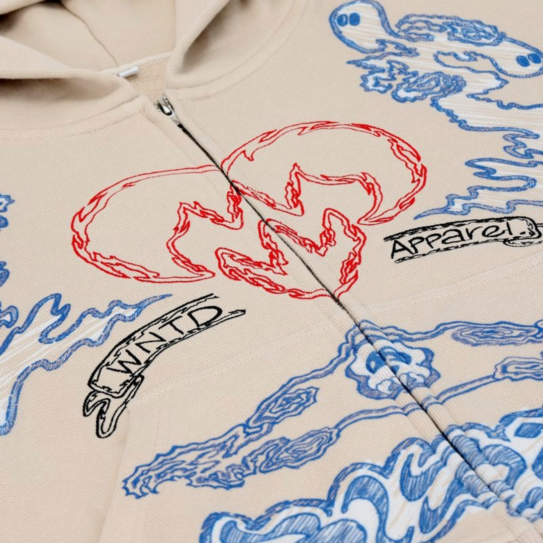 WNTD SKETCH ZIP HOODIE