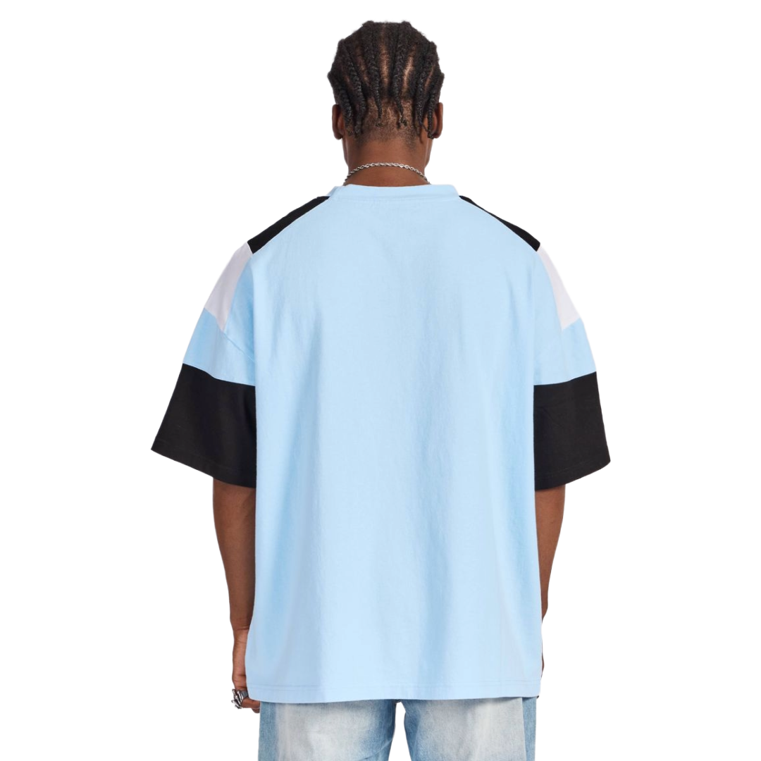 GALA SPORT COLOR BLOCK TEE - BABY BLUE