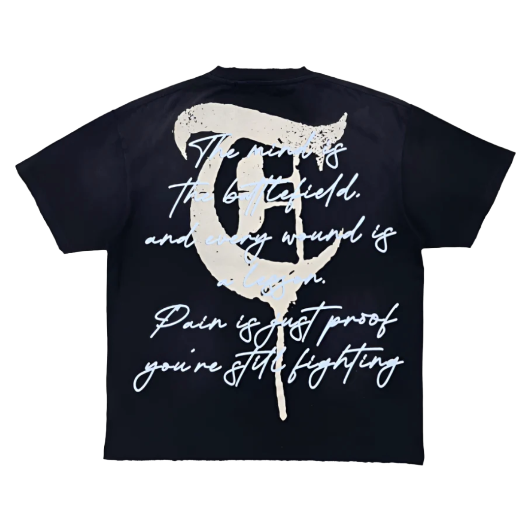 TRNCHS "STILL FIGHTING" BLACK TEE