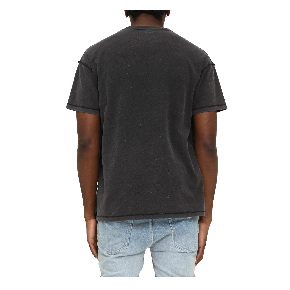 PURPLE 'INSIDE OUT' SS TEE
