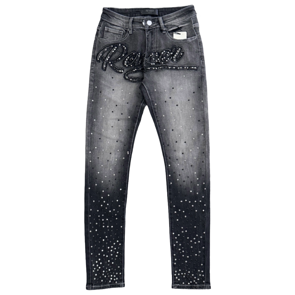 RVR "LEGACY" LT GRAY WASH SKINNY DENIM