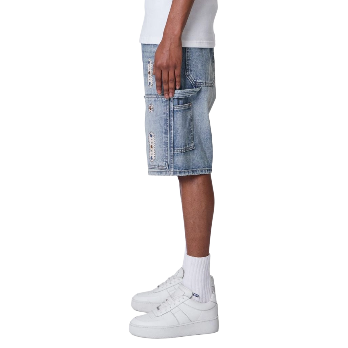 MNML 'WESTERN JEWEL' DENIM JORTS