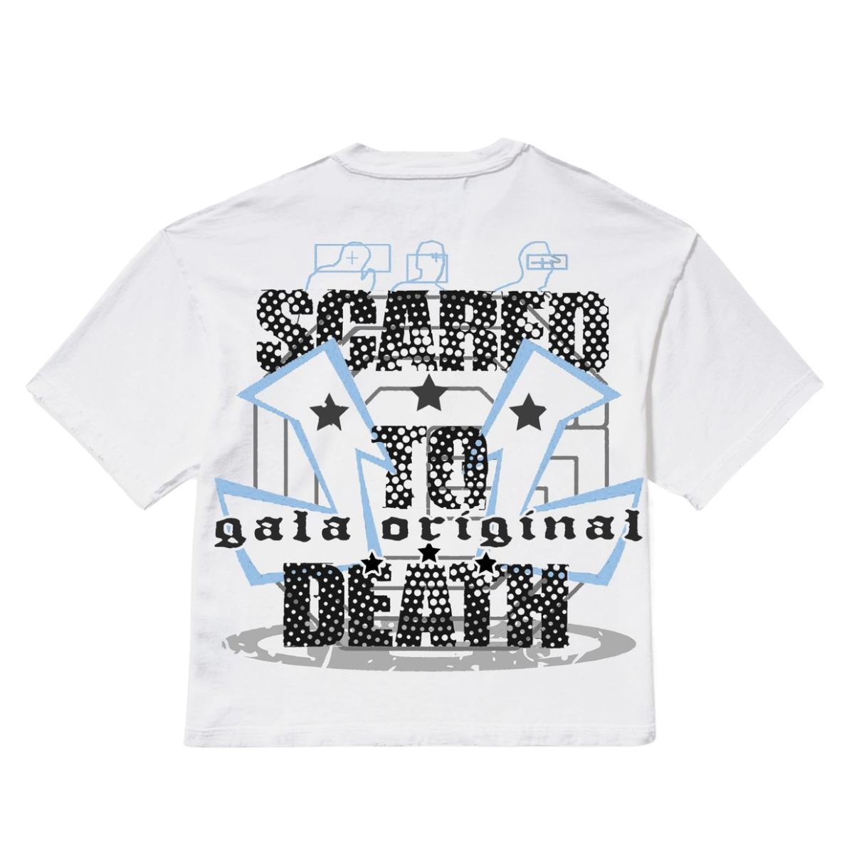 GALA 'SCARED TO DEATH' SS TEE (WHT)