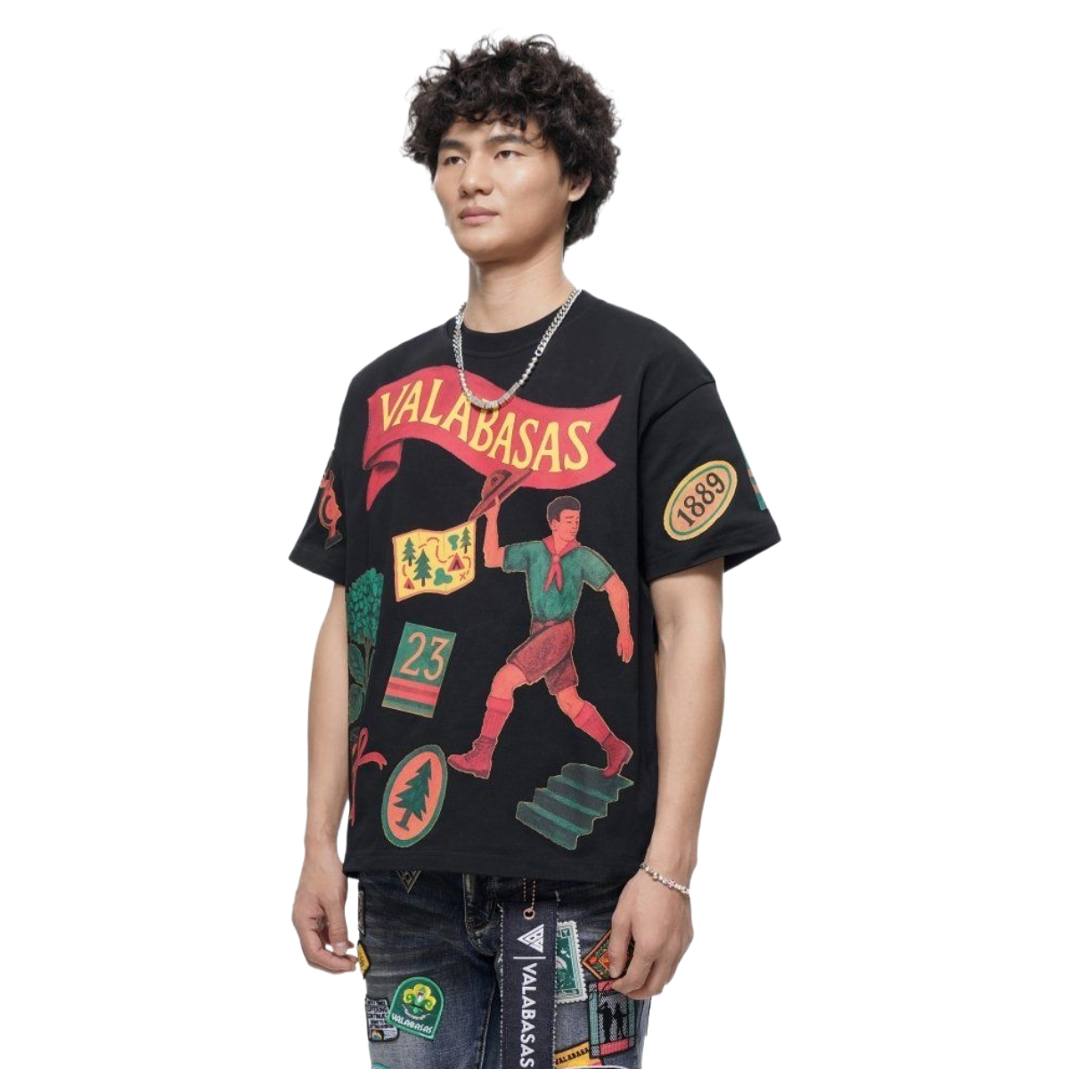 VALABASAS 'LATITUDE' SS TEE (BLK)