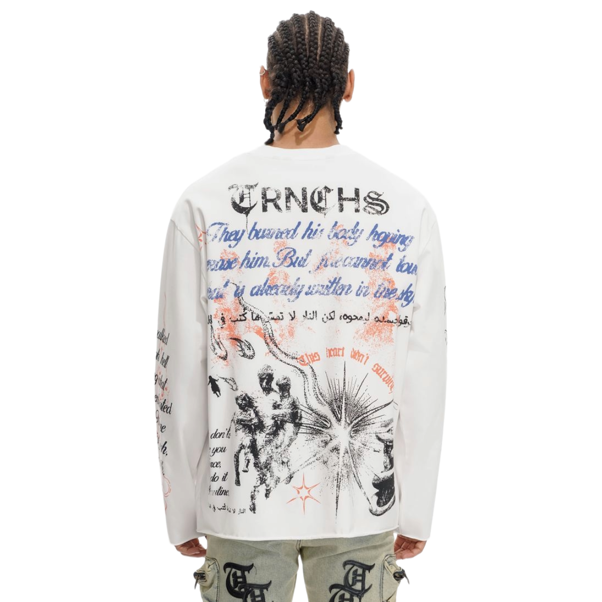 TRNCHS 'FIELD NOTES' LS SHIRT (WHT)