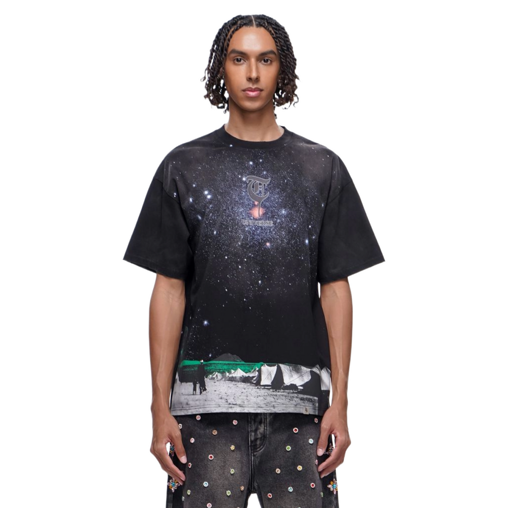 TRNCHS 'LIGHT FROM BELOW' SS TEE (BLK)