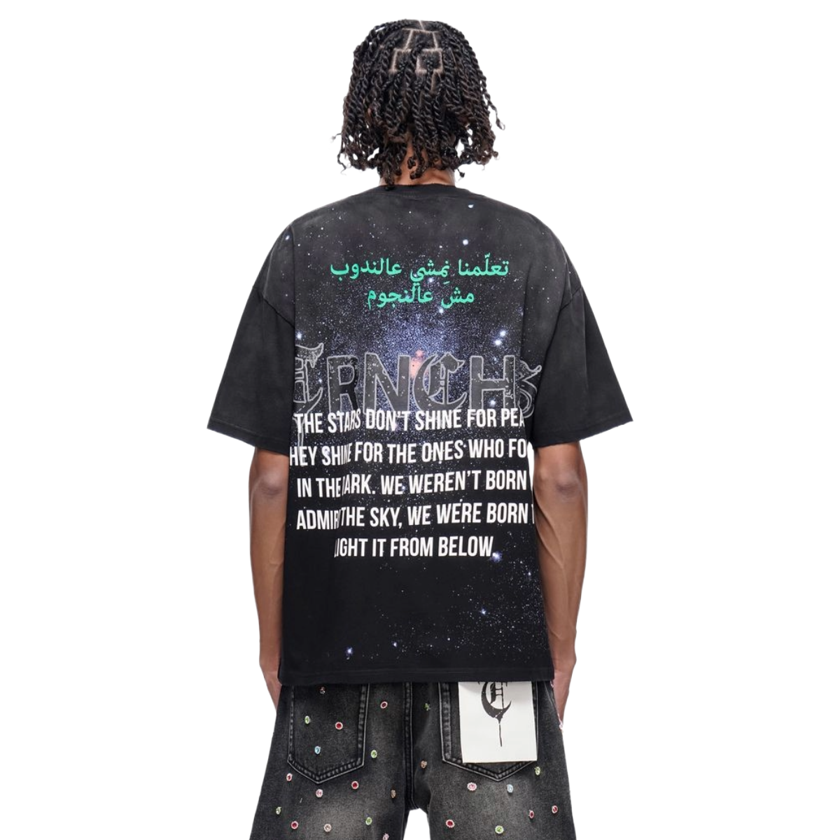 TRNCHS 'LIGHT FROM BELOW' SS TEE (BLK)