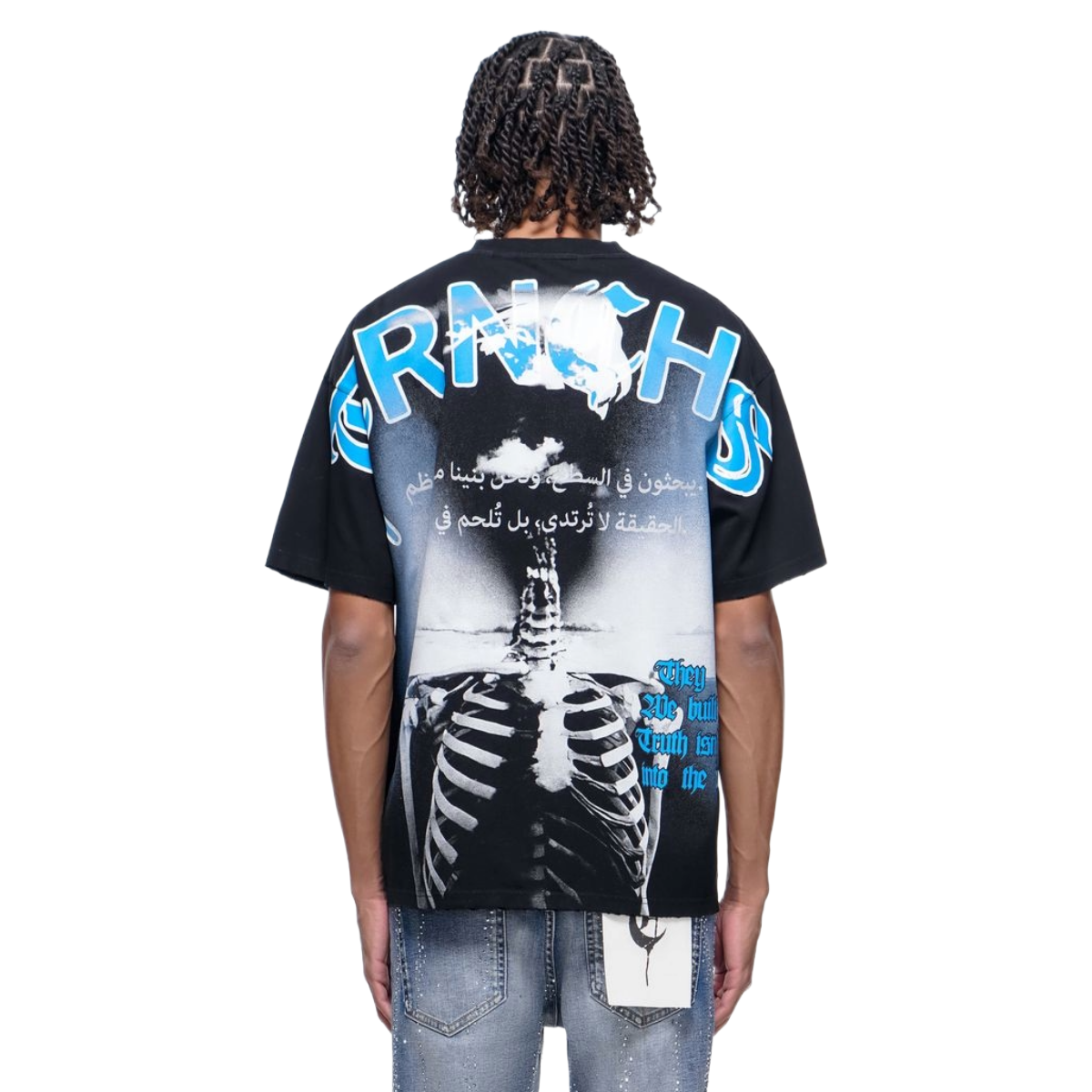 TRNCHS 'FORGED FROM BONE' SS TEE (BLK)