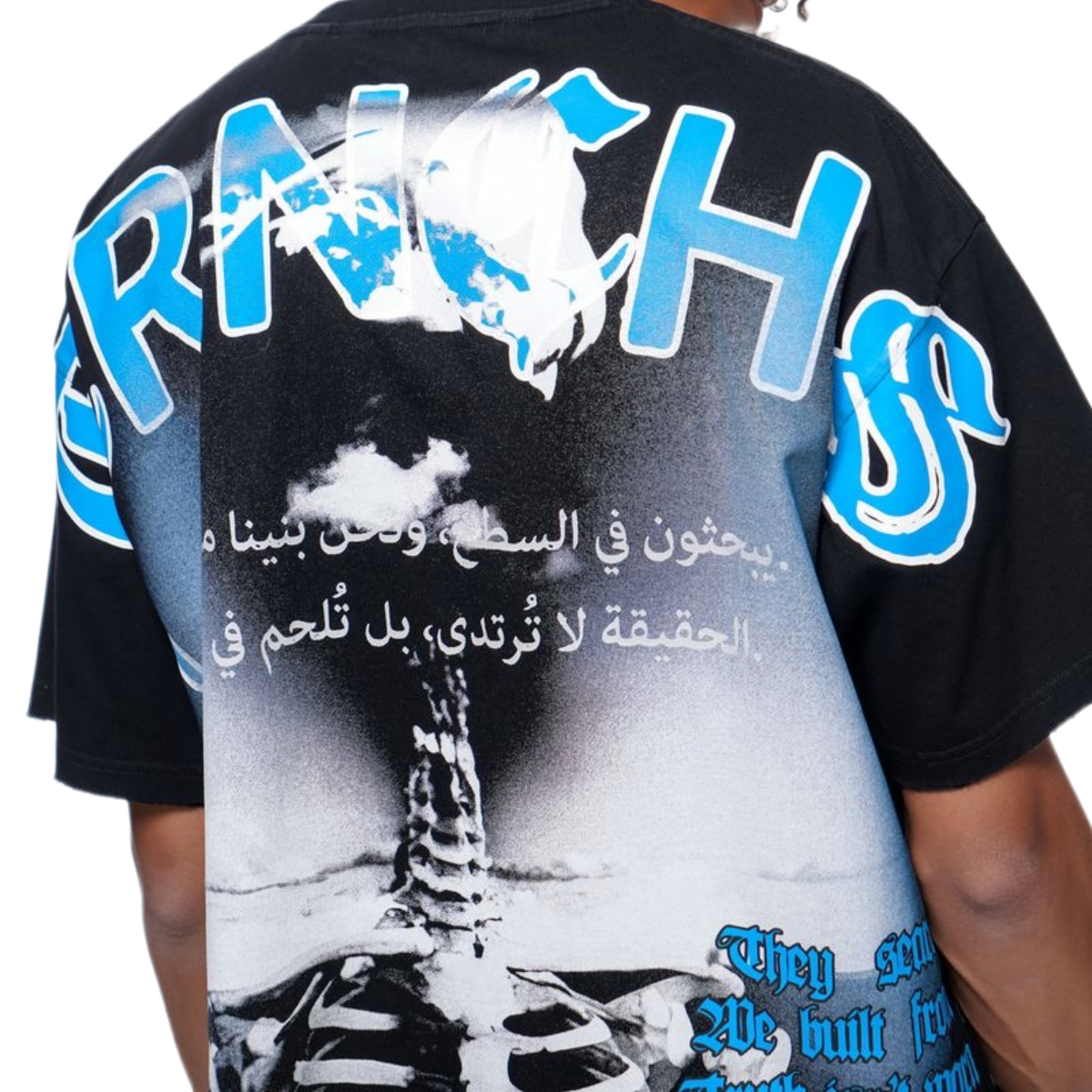 TRNCHS 'FORGED FROM BONE' SS TEE (BLK)