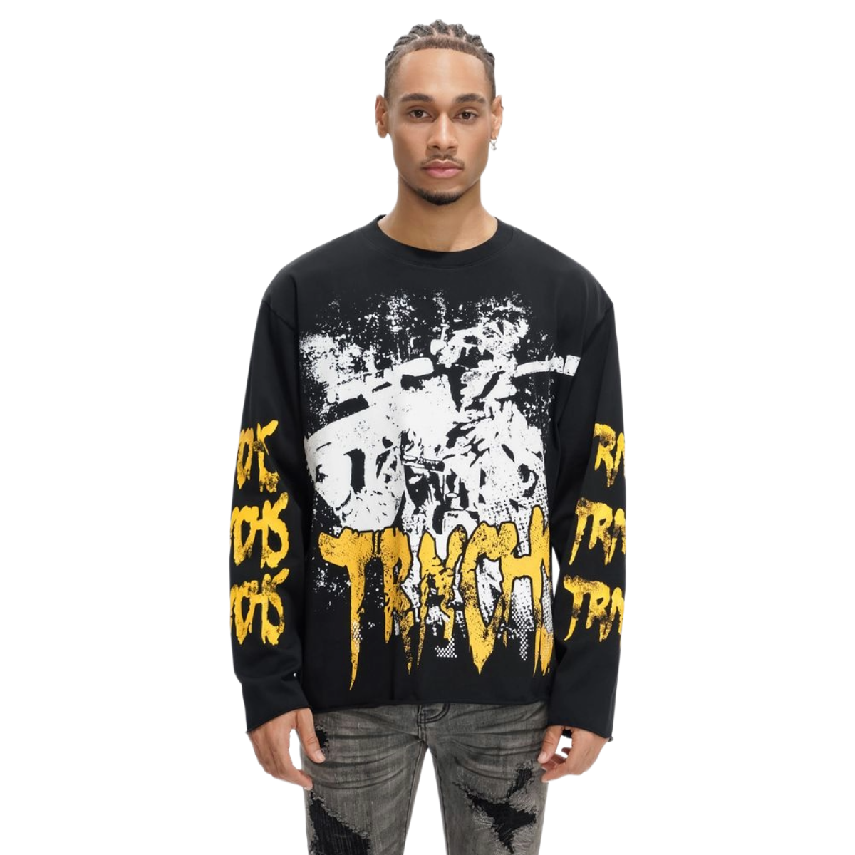 TRNCHS 'OPERATOR' LS SHIRT (BLK)