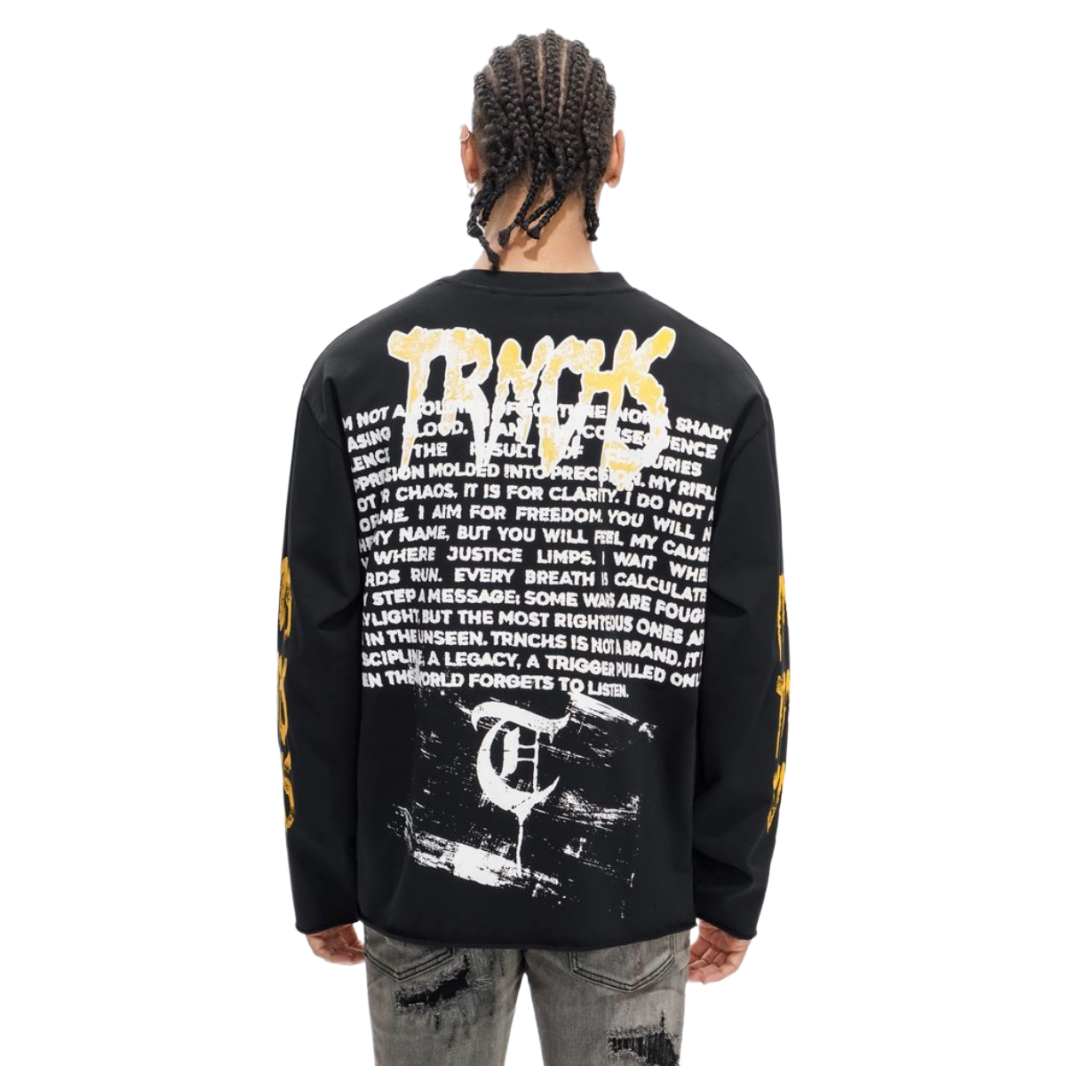 TRNCHS 'OPERATOR' LS SHIRT (BLK)