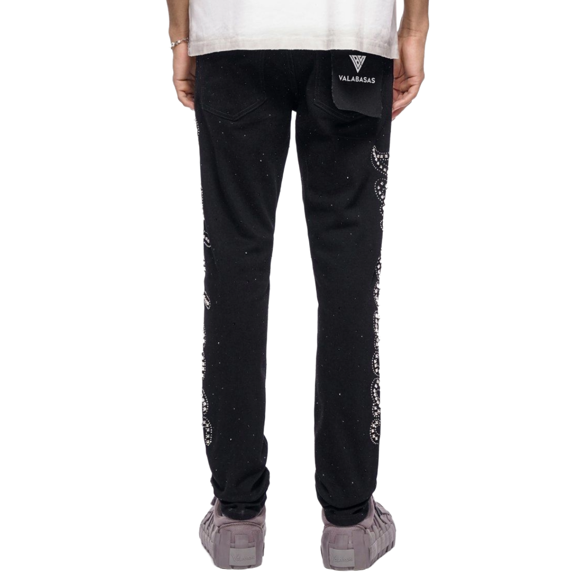 VALABASAS 'LICIUM' SKINNY DENIM (JET BLK)
