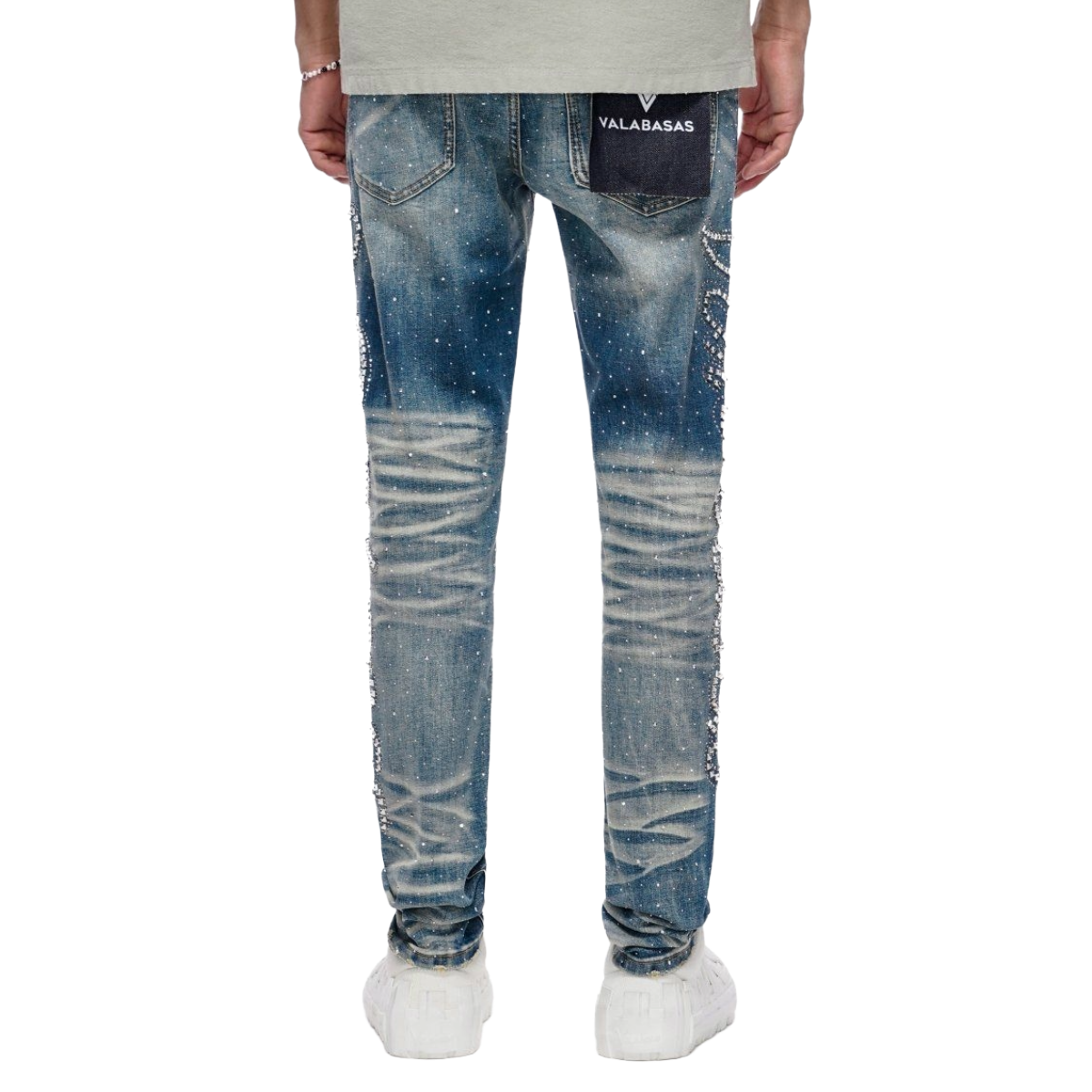 VALABASAS 'LICIUM' SKINNY DENIM (DRK BLUE)