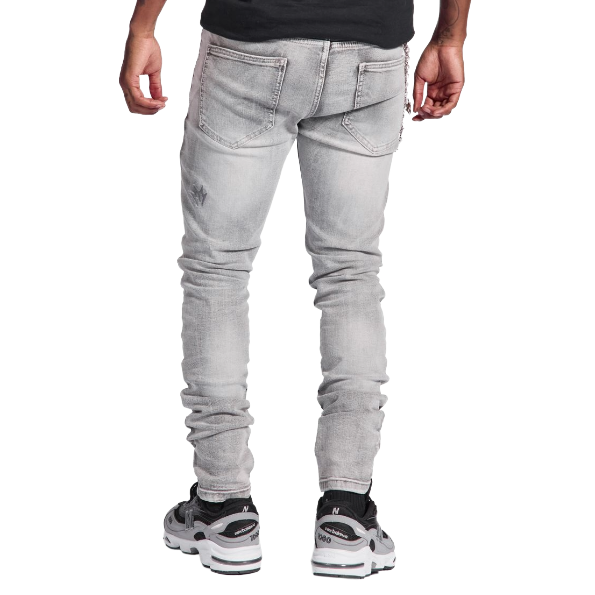 MELEE "SIBERIA" SKINNY JEANS (GRAY WASH)
