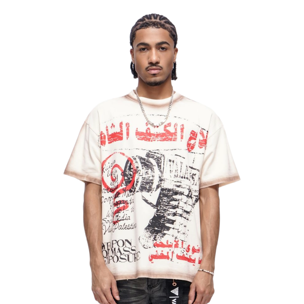 VALABASAS "WEAPONS" SS TEE (CREAM)