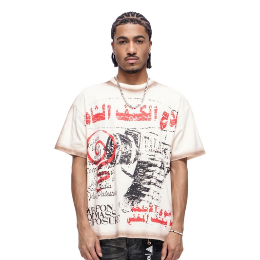 VALABASAS "WEAPONS" SS TEE (CREAM)