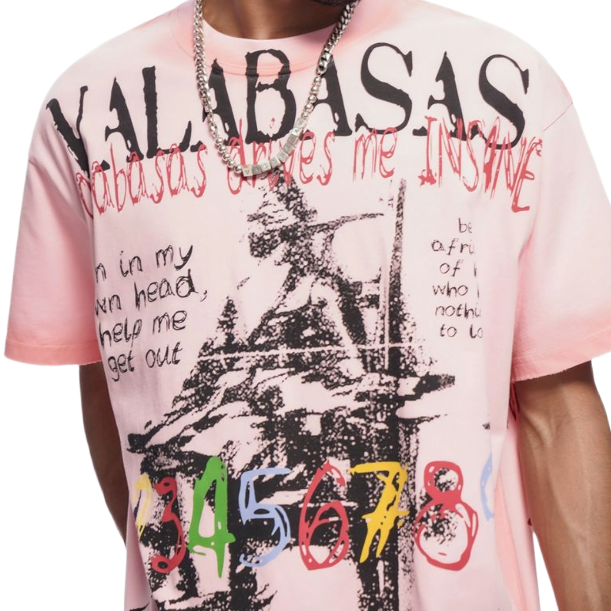 VALABASAS "INSANE" SS TEE (PINK)