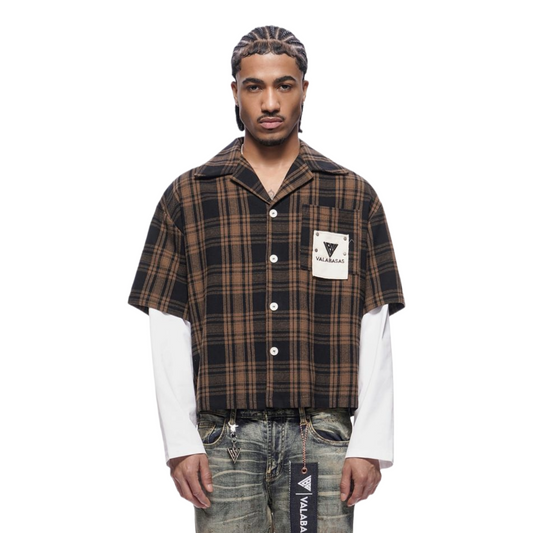 VALABASAS "RIP" DL FLANNEL (BRWN)