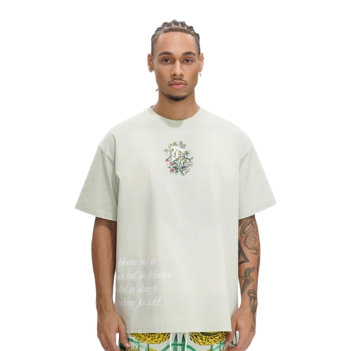 TRNCHS 'GROWN IN WAR' SS TEE (LT GRN)