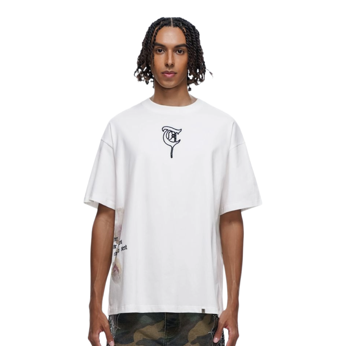 TRNCHS 'BLEED' SS TEE (WHT)