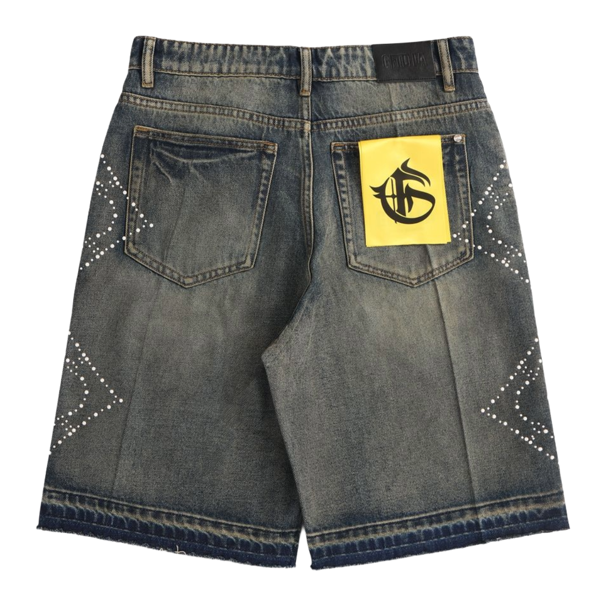 GFTD 'VICES A PARIS' DENIM SHORTS (BLUE)