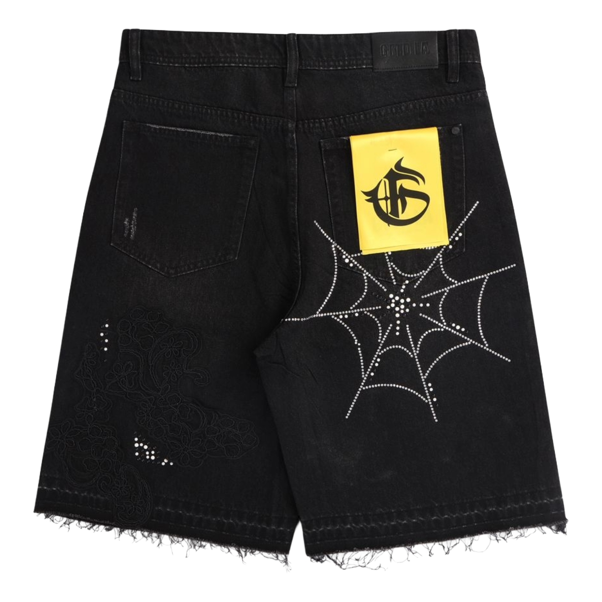GFTD 'RIOT TOUR' DENIM SHORTS (BLK)