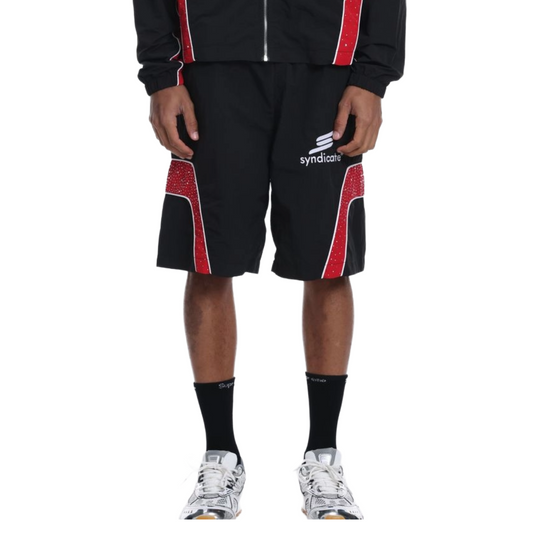 SYNDICATE NYLON SHORTS (BLK/RED)