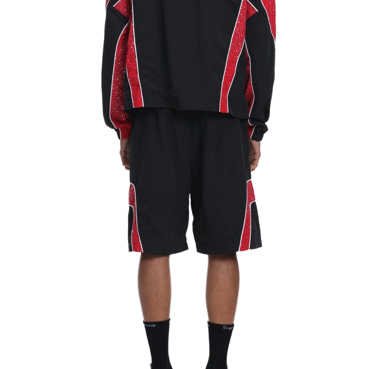 SYNDICATE NYLON SHORTS (BLK/RED)