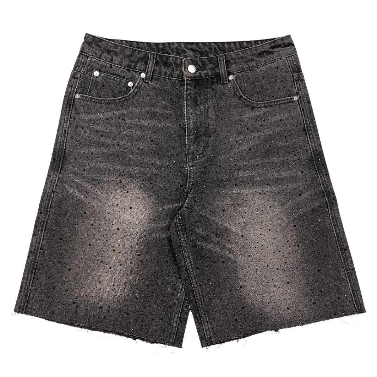 SYNDICATE 'MONACO' DENIM SHORTS (BLK)