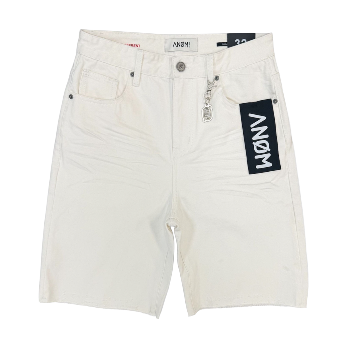 ANOM 'FRAME' DENIM SHORTS (WHT)