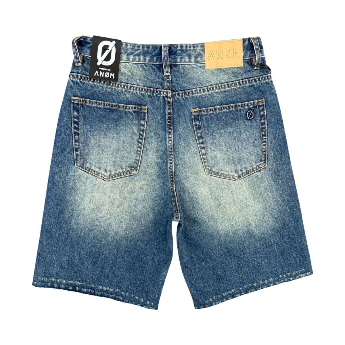 ANOM 'FRAME' WASHED DENIM SHORTS (VTG BLUE)