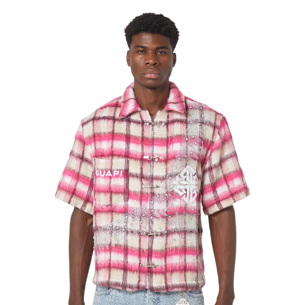 GUAPI 'UZI' SS FLANNEL (FRNCH ROSE)