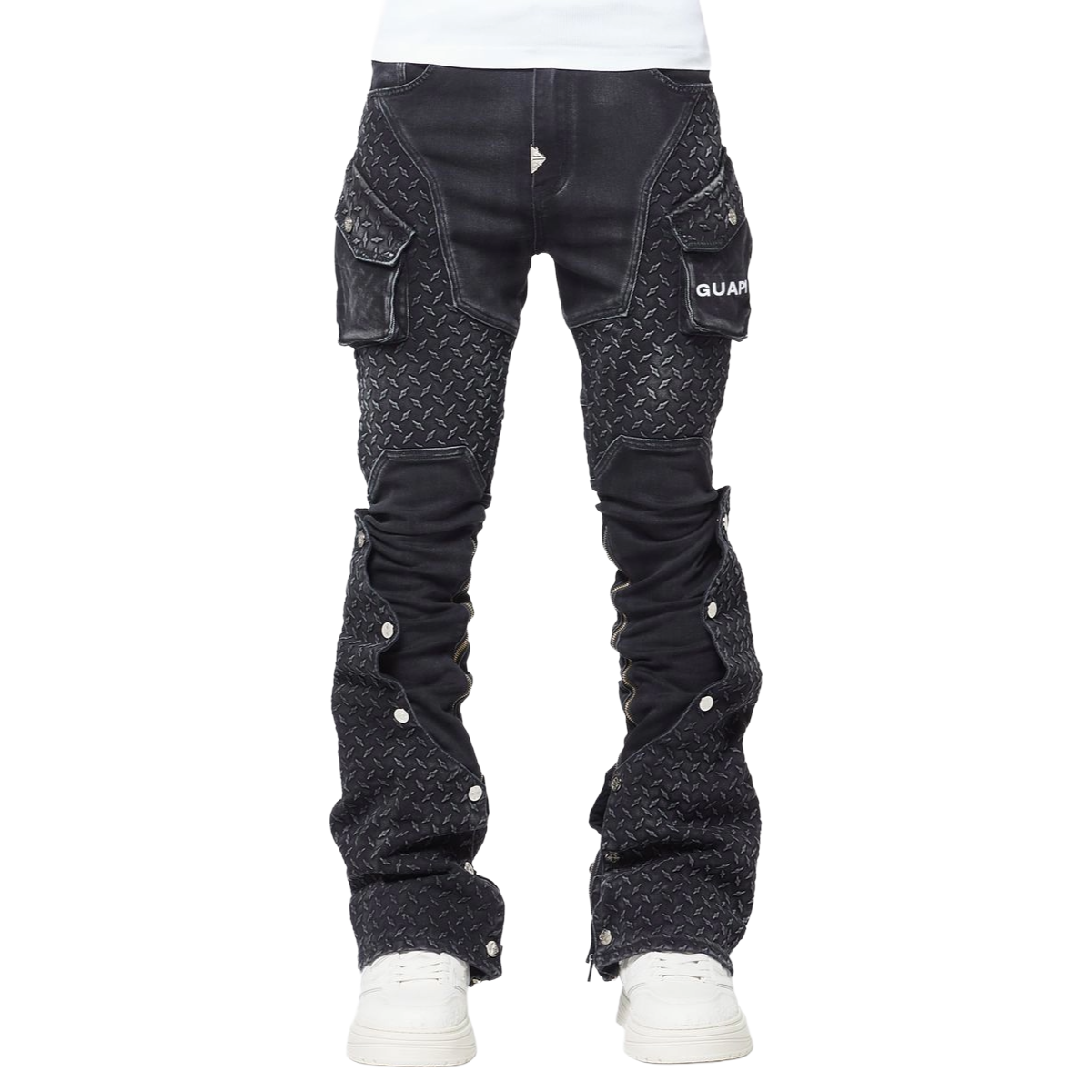 GUAPI 'STEEL PLATE' STACKED DENIM (VTG BLK)