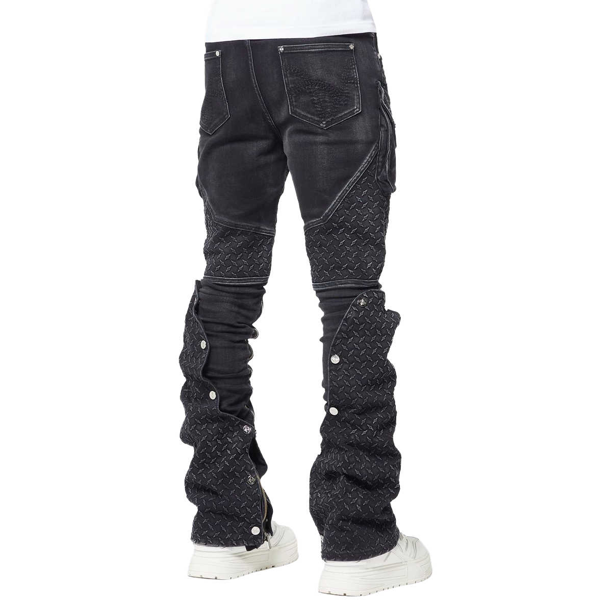GUAPI 'STEEL PLATE' STACKED DENIM (VTG BLK)