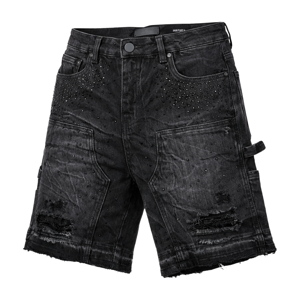 WAIMEA WASHED DENIM SHORTS (BLK)