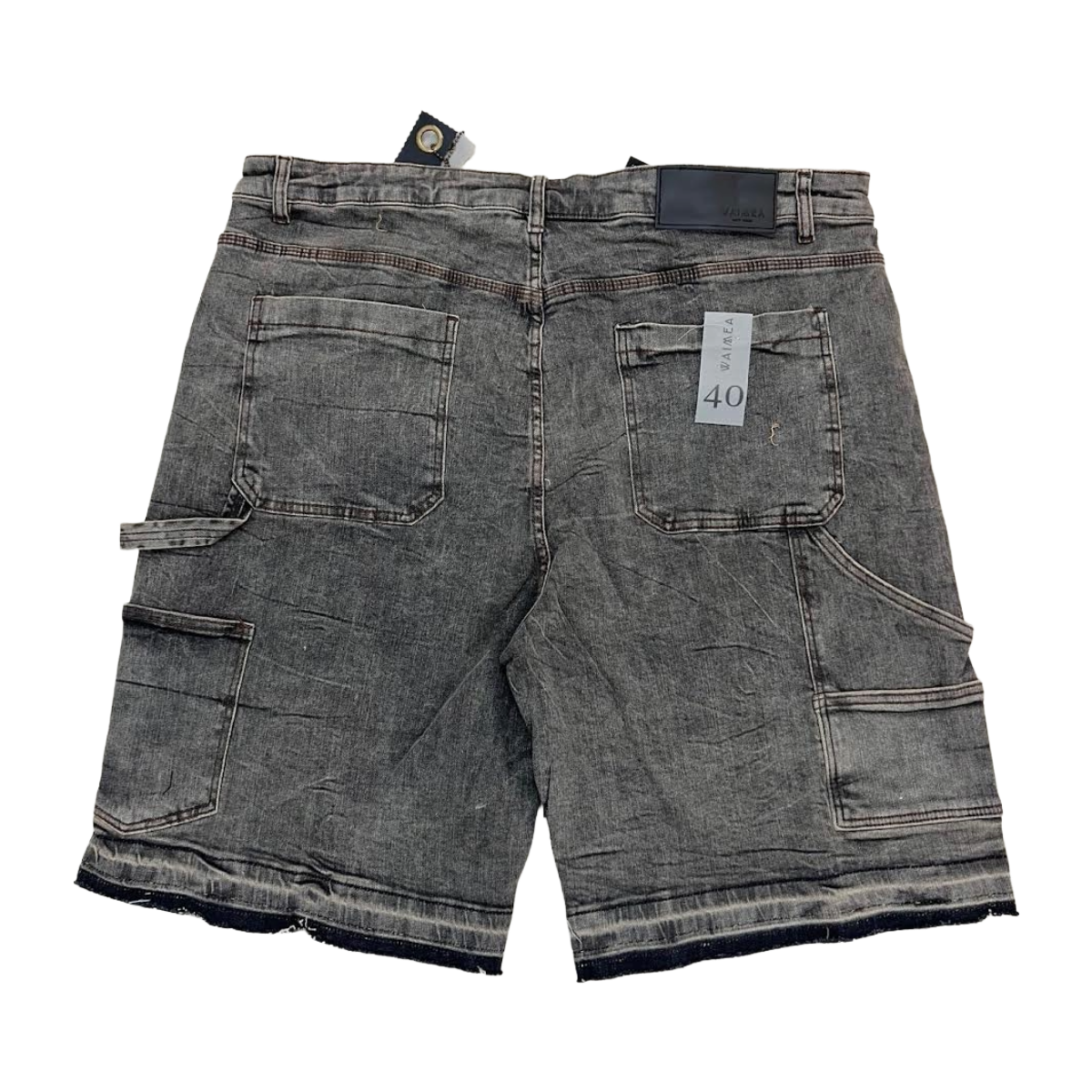 WAIMEA WASHED DENIM SHORTS (GREY)