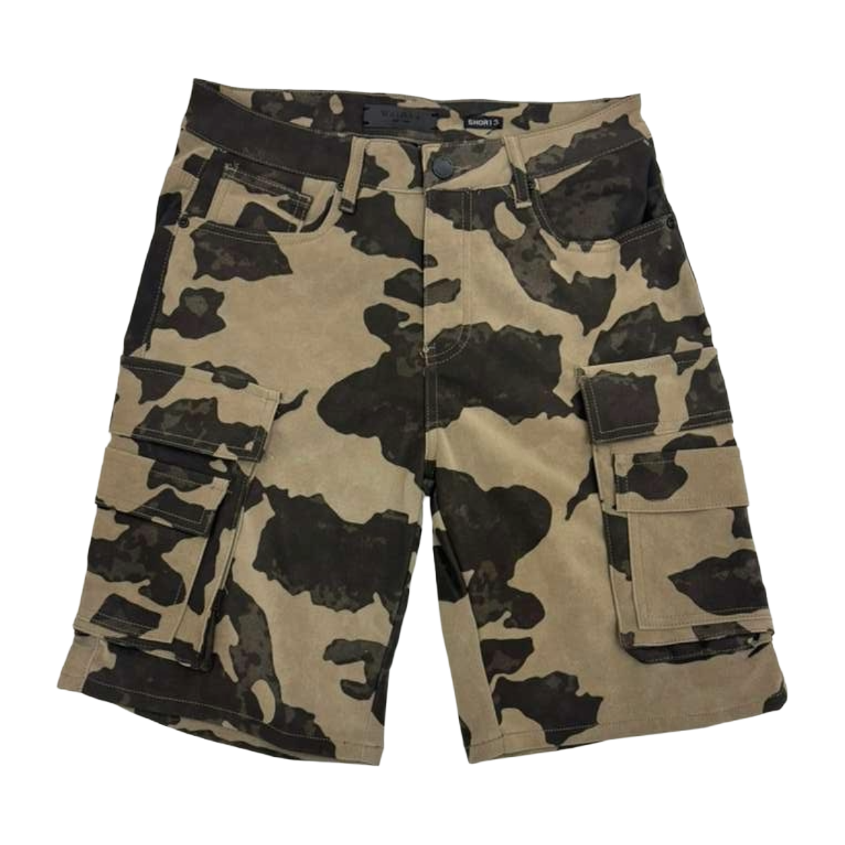 WAIMEA 'P.U." LEATHER SHORT (KHAKI CAMO)