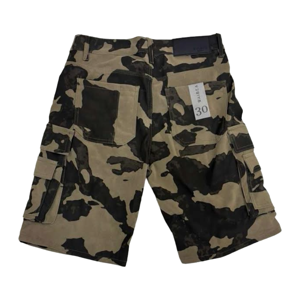 WAIMEA 'P.U." LEATHER SHORT (KHAKI CAMO)