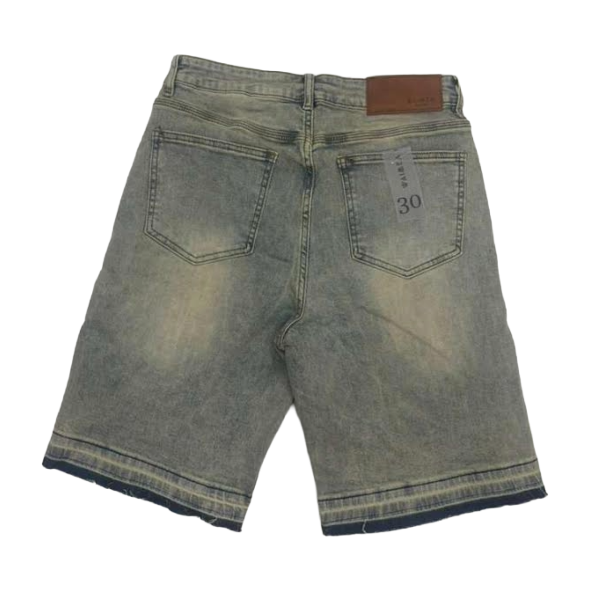 WAIMEA 'CROSS' WASHED DENIM SHORTS (VTG BLUE)