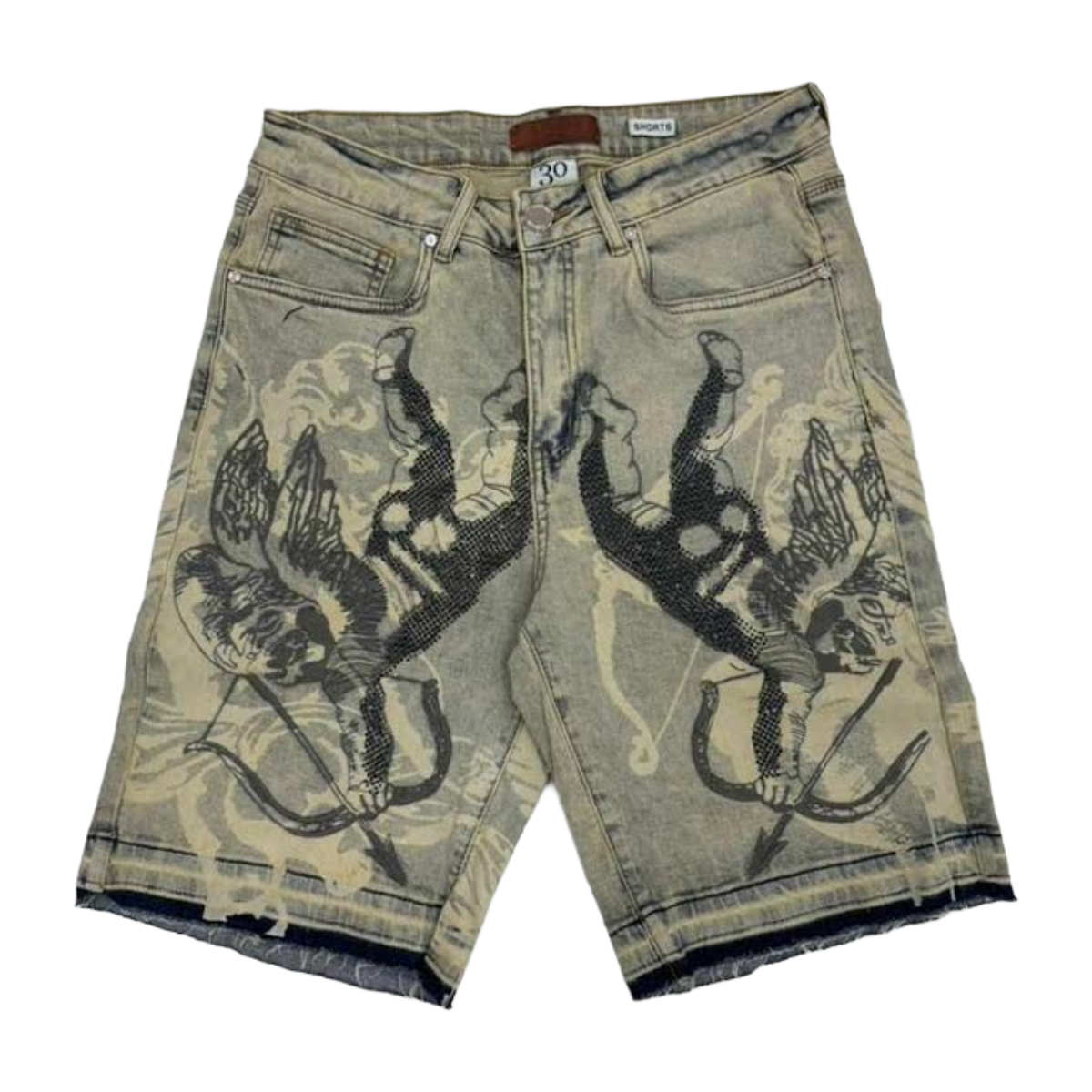 WAIMEA 'CUPID' ANTIQUE BLUE DENIM SHORTS