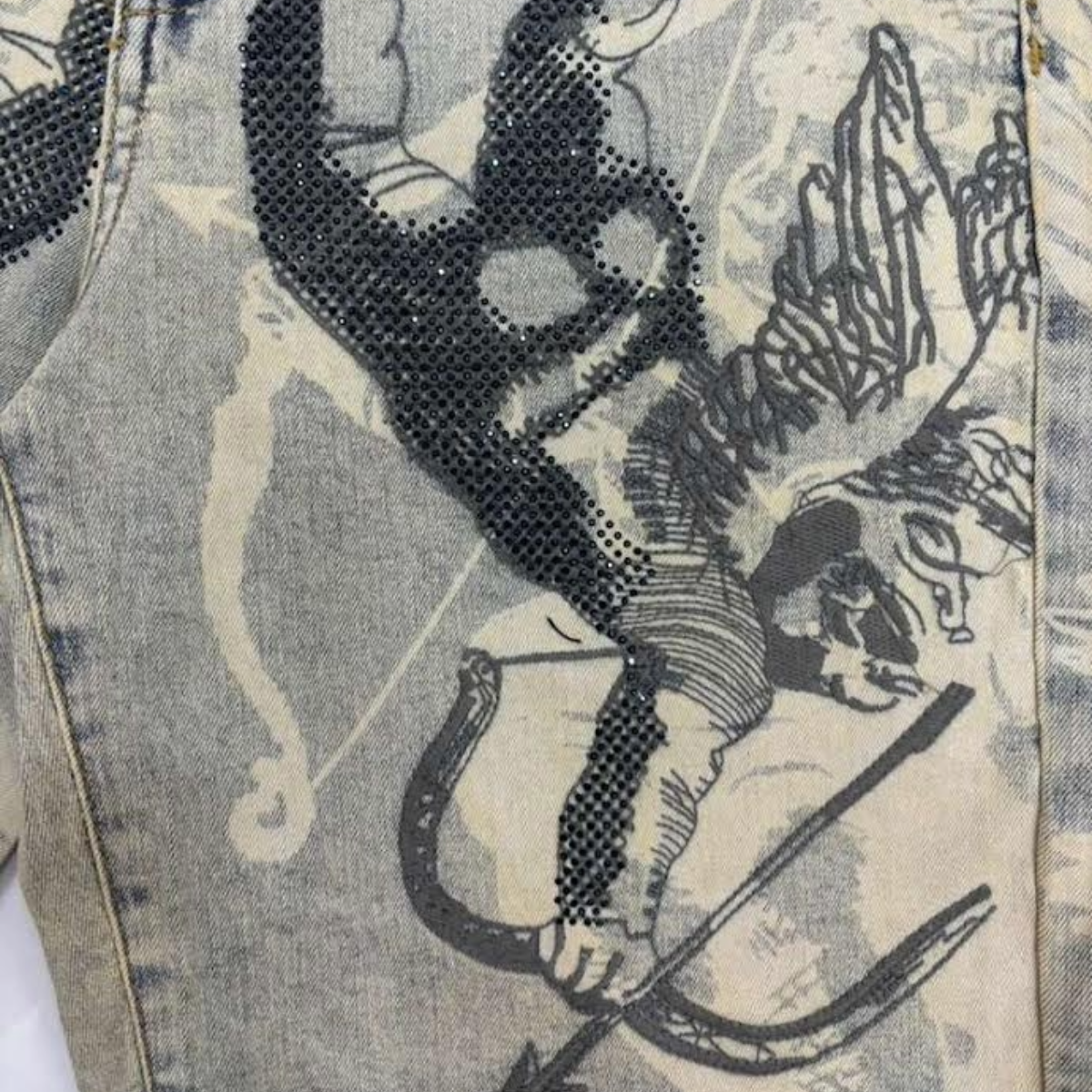 WAIMEA 'CUPID' ANTIQUE BLUE DENIM SHORTS