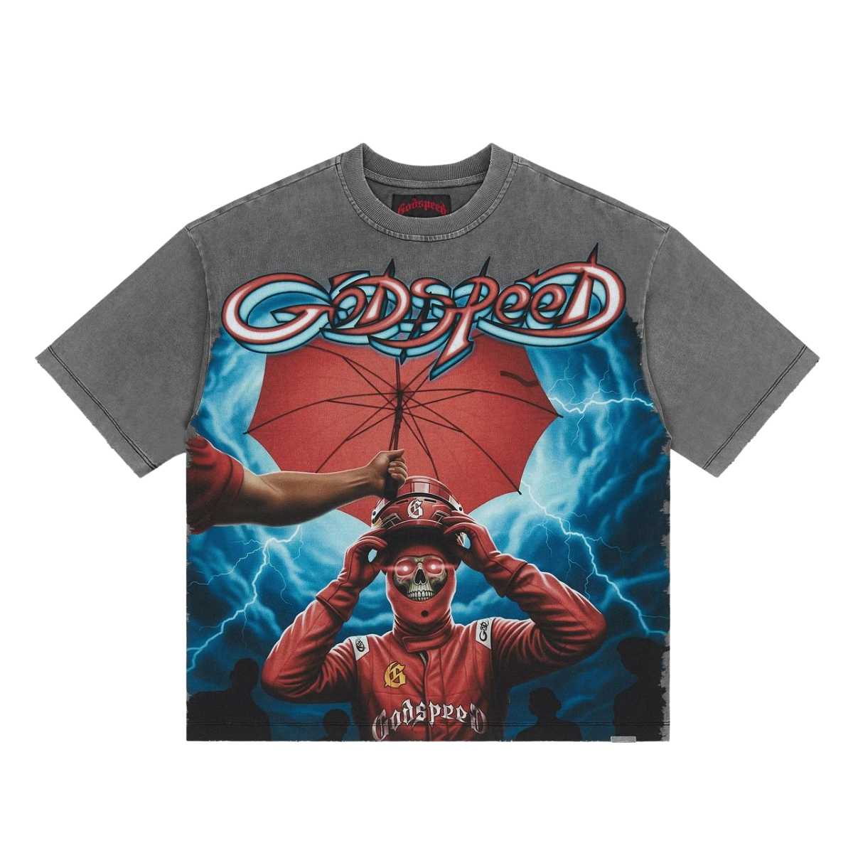GODSPEED 'SUPREME REIGN' SS TEE (GREY)