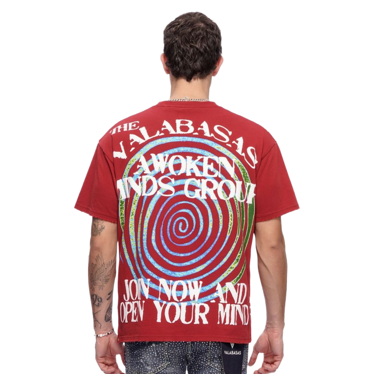 VALABASAS 'AWOKEN MINDS TEE' SS TEE (RED)