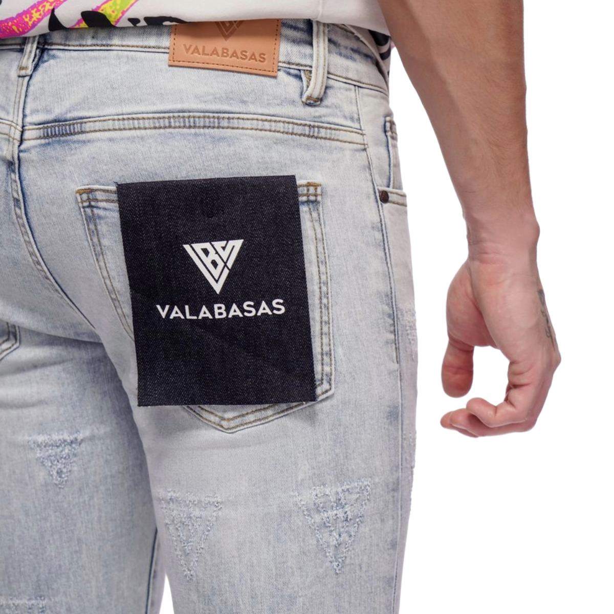 VALABASAS 'ISO' SKINNY DENIM (LT BLUE WASH)