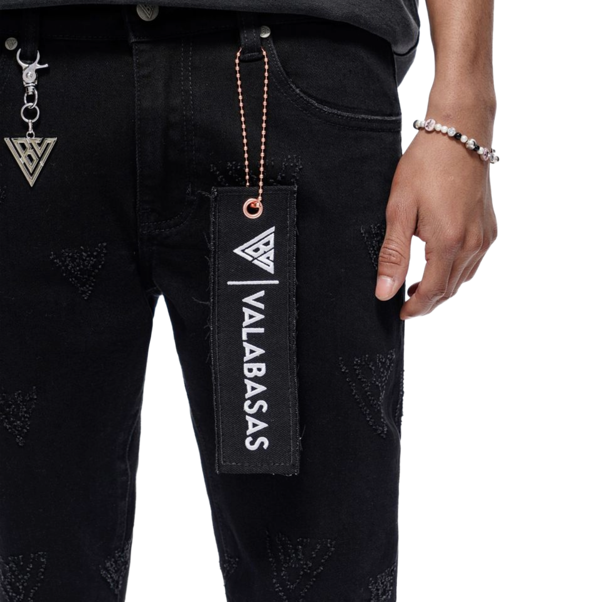 VALABASAS 'ISO' SKINNY DENIM (JET BLK)