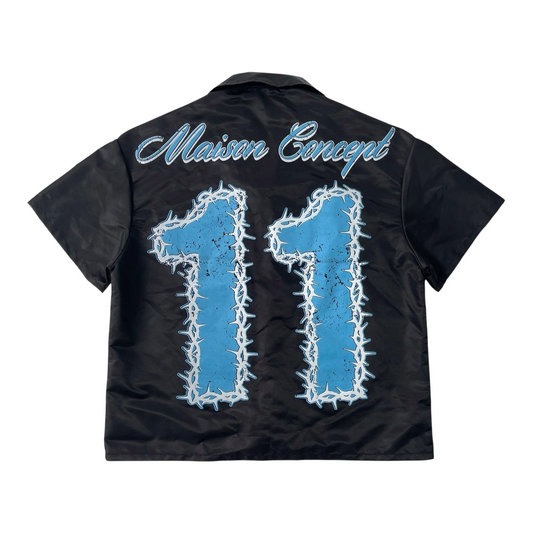 CONCEPT '11' BUTTON UP (BLK/BLUE)