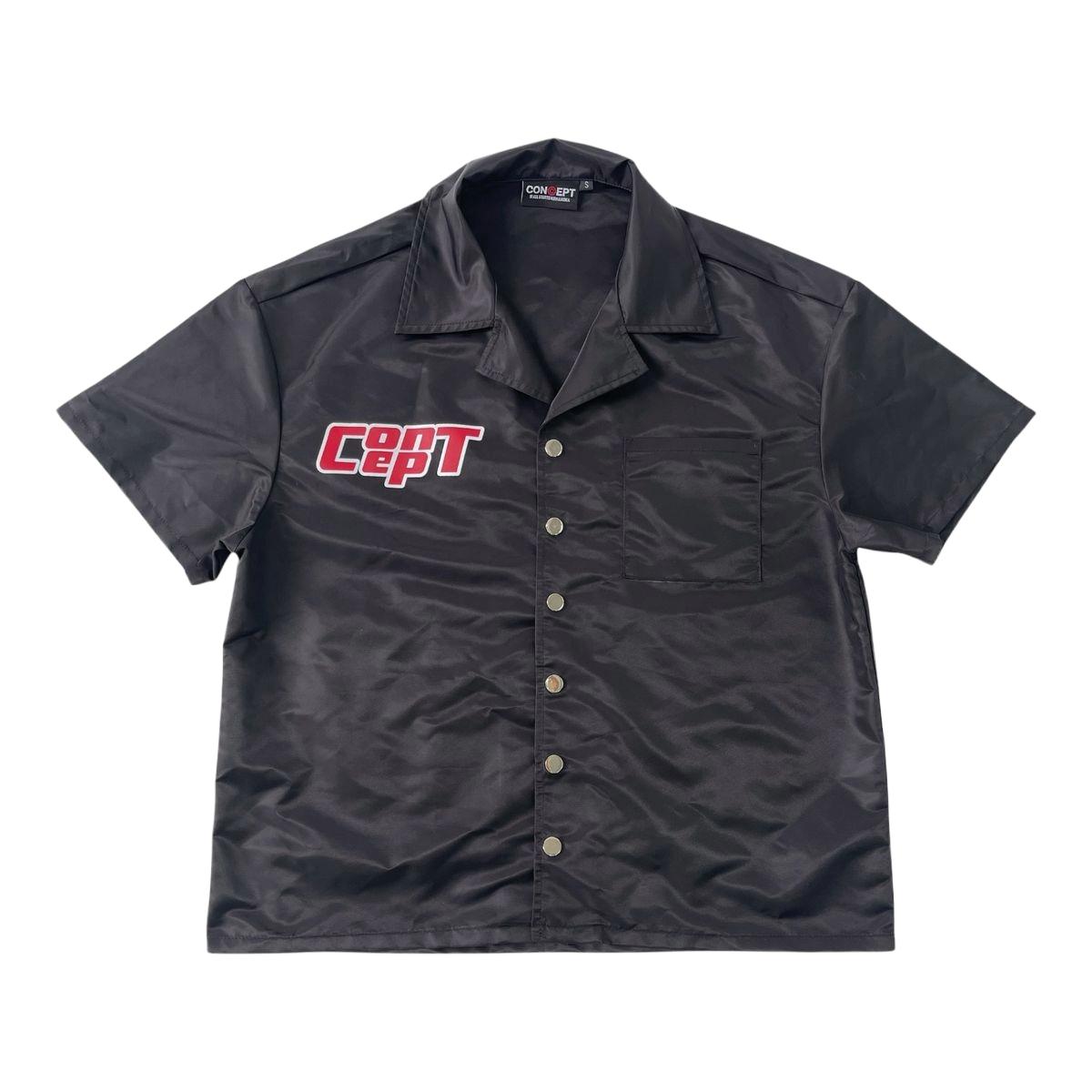 CONCEPT '11' BUTTON UP (BLK/RED)